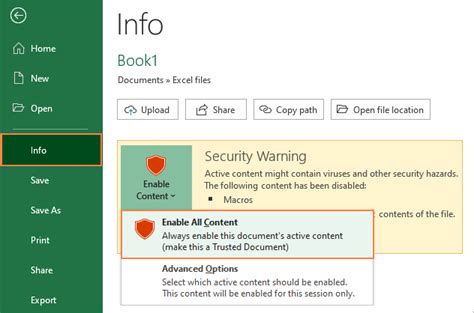 How to Enable (and Disable) Macros in Microsoft .
